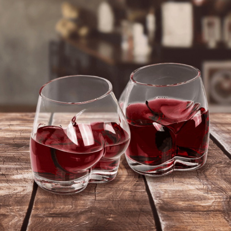 2 Vasos Bottoms Up Drinking Glass