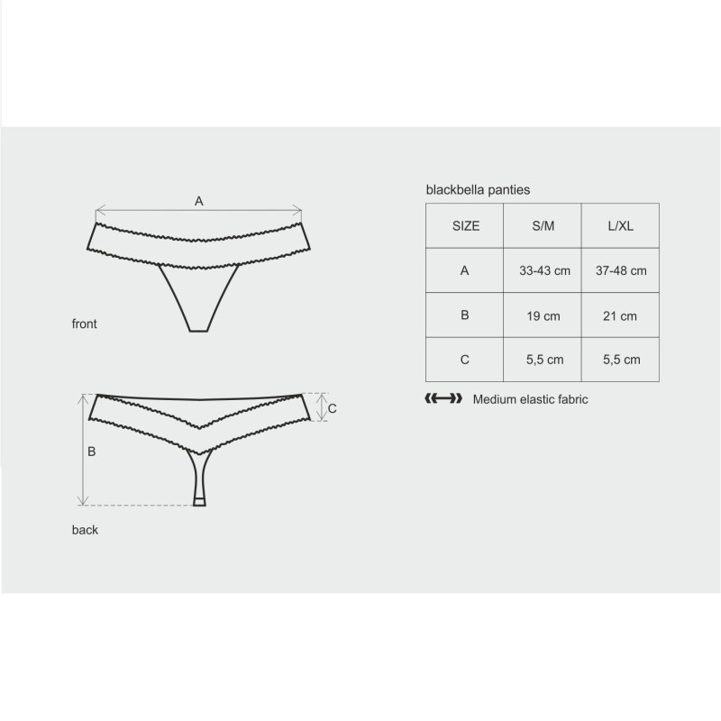 Tanga De Obsessive Negro Blackbella