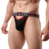 Tanga Encaje Negro/Rojo 7107-1