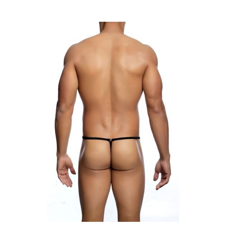 Tanga MBL24 Negro Abierto en Gota Hombre