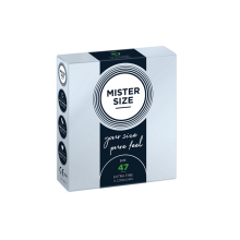 3 Preservativos Mister Size Talla 47  Extrafinos