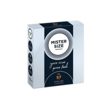3 Preservativos Mister Size Talla 57 Extrafinos