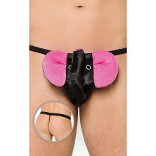 Tanga Softline 4445 Elefante Negro/Rosa