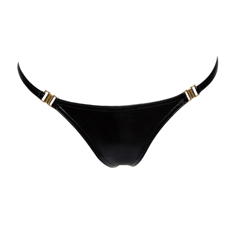Tanga Wetlook Striptease Noir Handmade