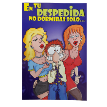 Tarjeta  En Tu Despedida No Dormirás Solo...