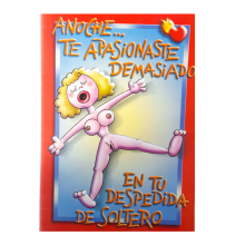 Tarjeta Anoche te Apasionaste Demasiado en tu Despedida