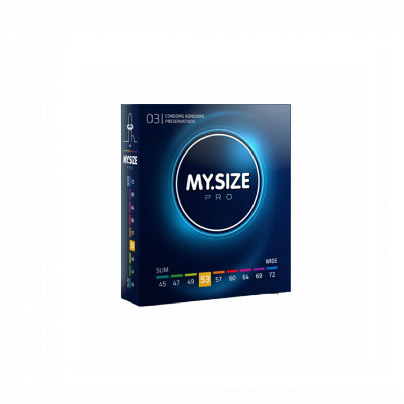 3 Preservativos My Size Pro Talla 53