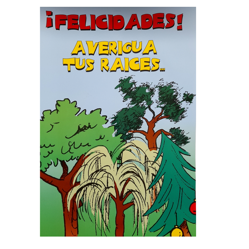 Tarjeta Felicitación Raices