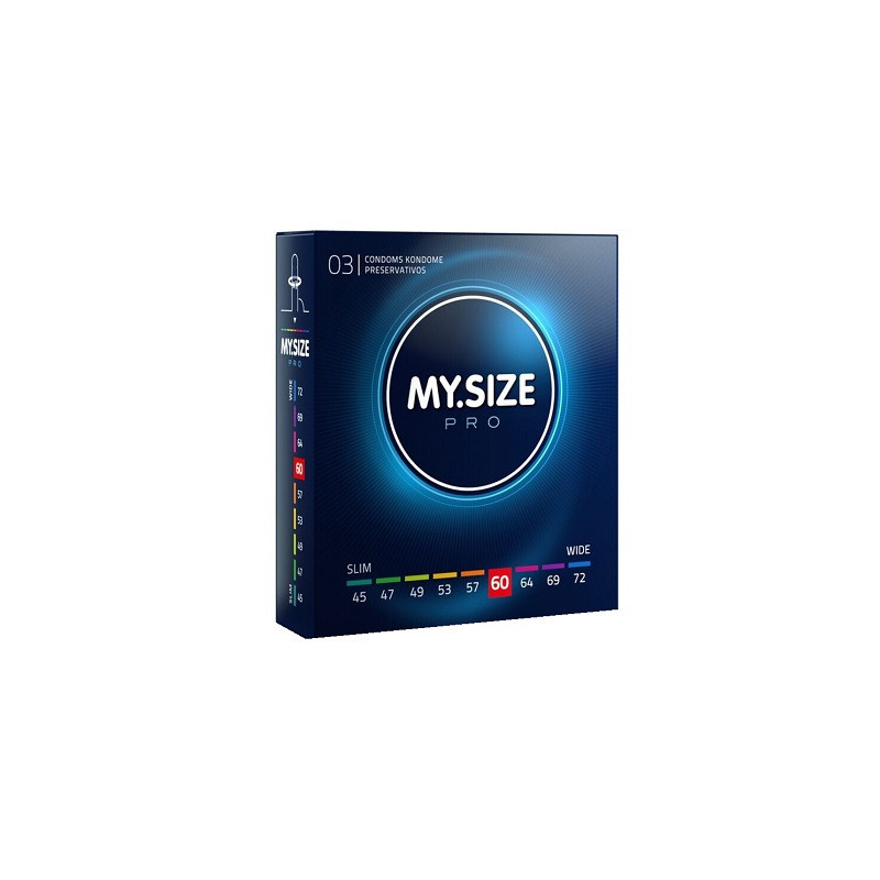 3 Preservativos My Size Pro Talla 60