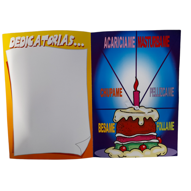 Tarjeta Feliz Cumpleaños Tarta de Deseos