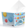 Tarjeta Muchas Felicidades Globos