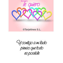 Tarjetín Te Quiero