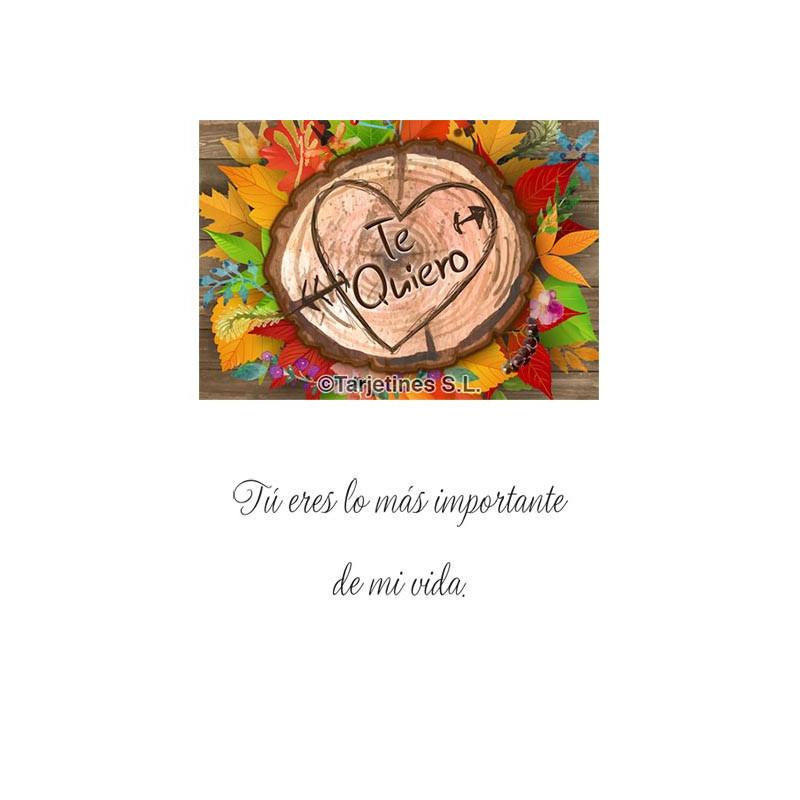 Tarjetín Te Quiero