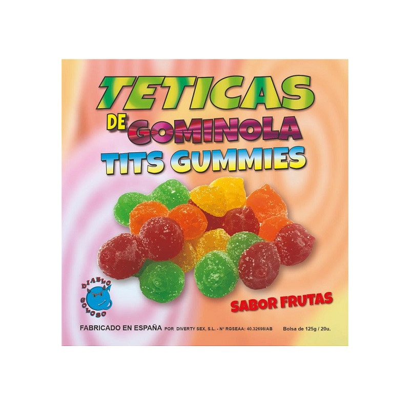 Teticas De Gominola Sabor Frutas Azucaradas