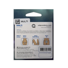 3 Preservativos Unisex Sin Látex Uniq Multi