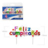 Vela Bloque Feliz Cumpleaños Colores