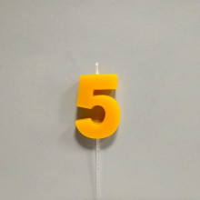 Vela Color Número 5