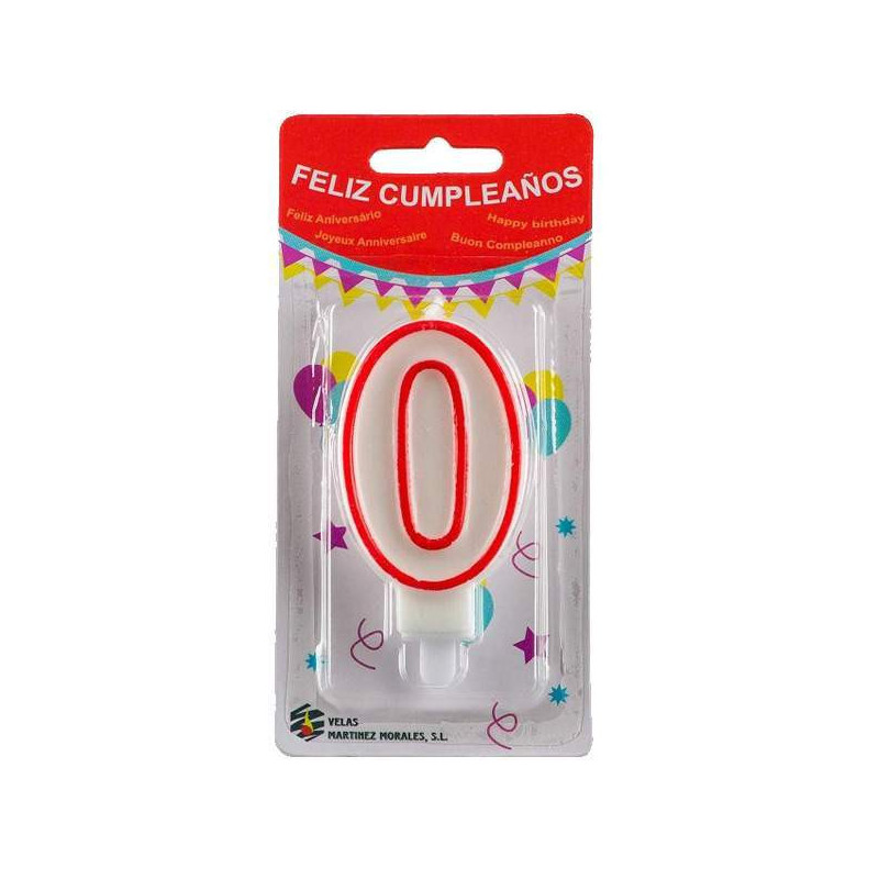Vela Cumpleaños Número 0