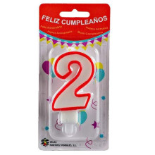 Vela Cumpleaños Número 2