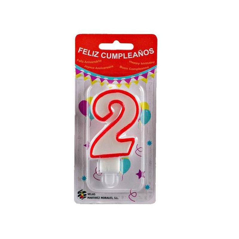 Vela Cumpleaños Número 2