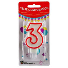 Vela Cumpleaños Número 3
