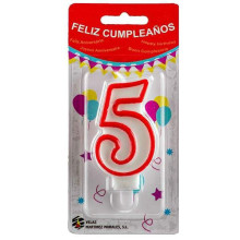 Vela Cumpleaños Número 5