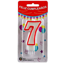 Vela Cumpleaños Número 7