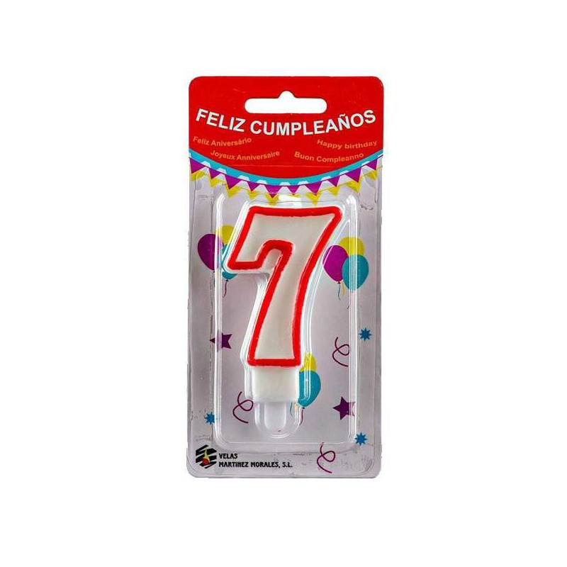 Vela Cumpleaños Número 7
