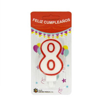 Vela Cumpleaños Número 8