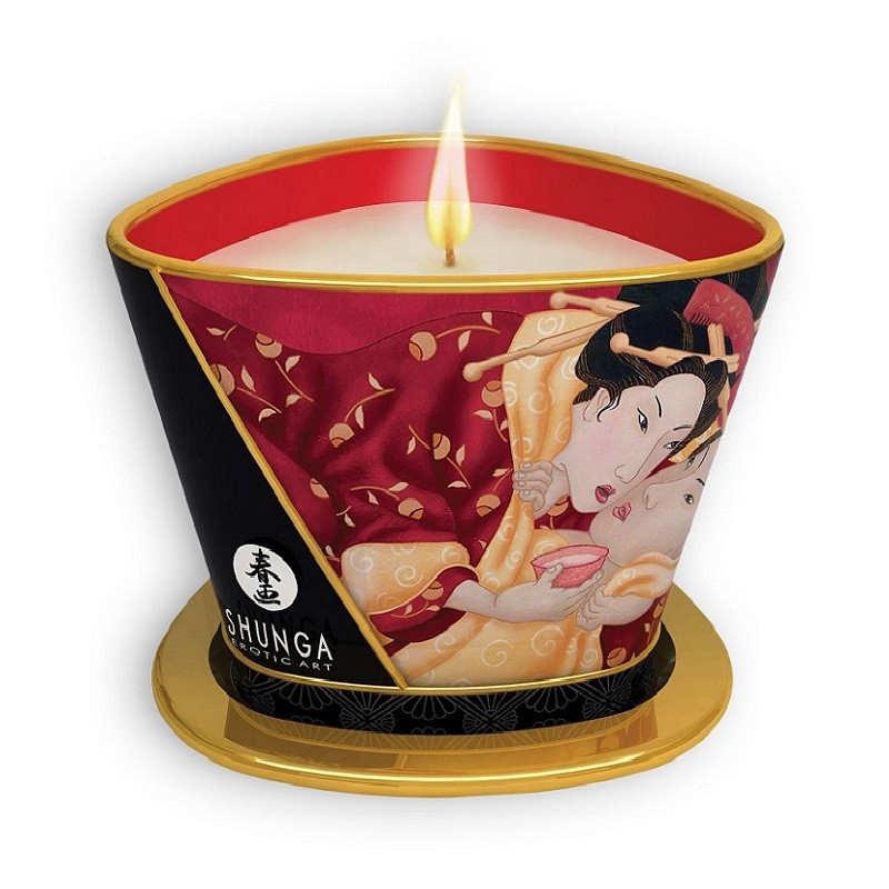 Vela de Masaje Romance Fresas Con Cava Shunga  170 ml