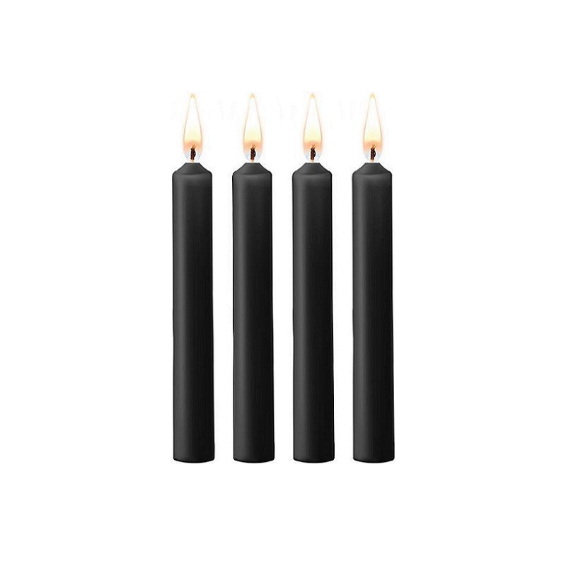 Vela Ouch Pack 4 Velas Parafina Teasing Wax Negras