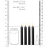 Vela Ouch Pack 4 Velas Parafina Teasing Wax Negras