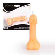 Vela Pene Con Testículos Beis