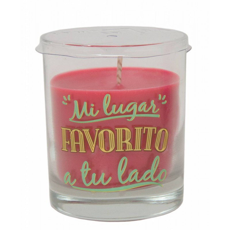 Vela Vaso Perfumada Mensaje A Tu Lado