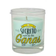 Vela Vaso Perfumada Mensaje Ganas
