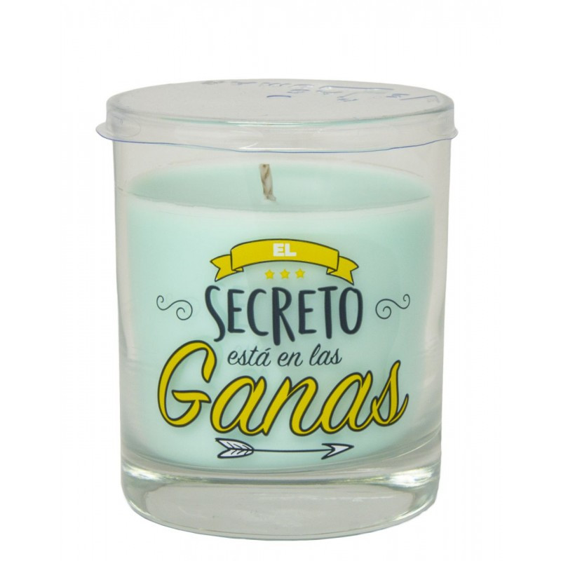 Vela Vaso Perfumada Mensaje Ganas