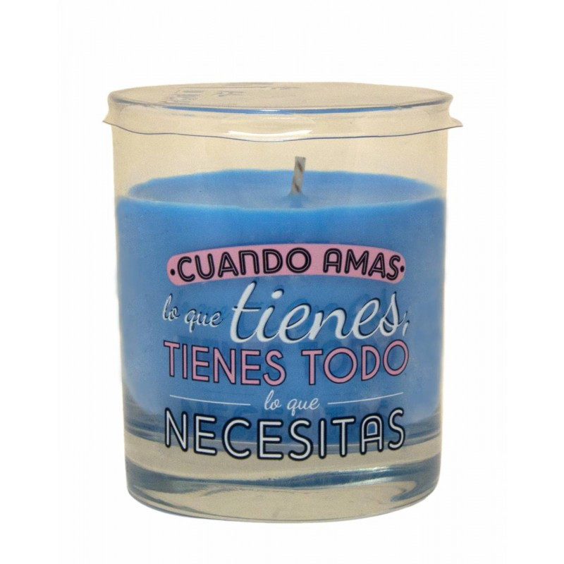 Vela Vaso Perfumada Mensaje Necesitas