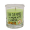 Vela Vaso Perfumada Mensaje Siempre