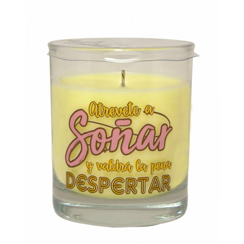 Vela Vaso Perfumada Mensaje Soñar