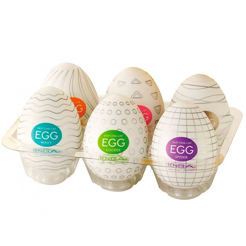 6 Huevos Masturbadores Surtidos Tenga Egg Tipo A