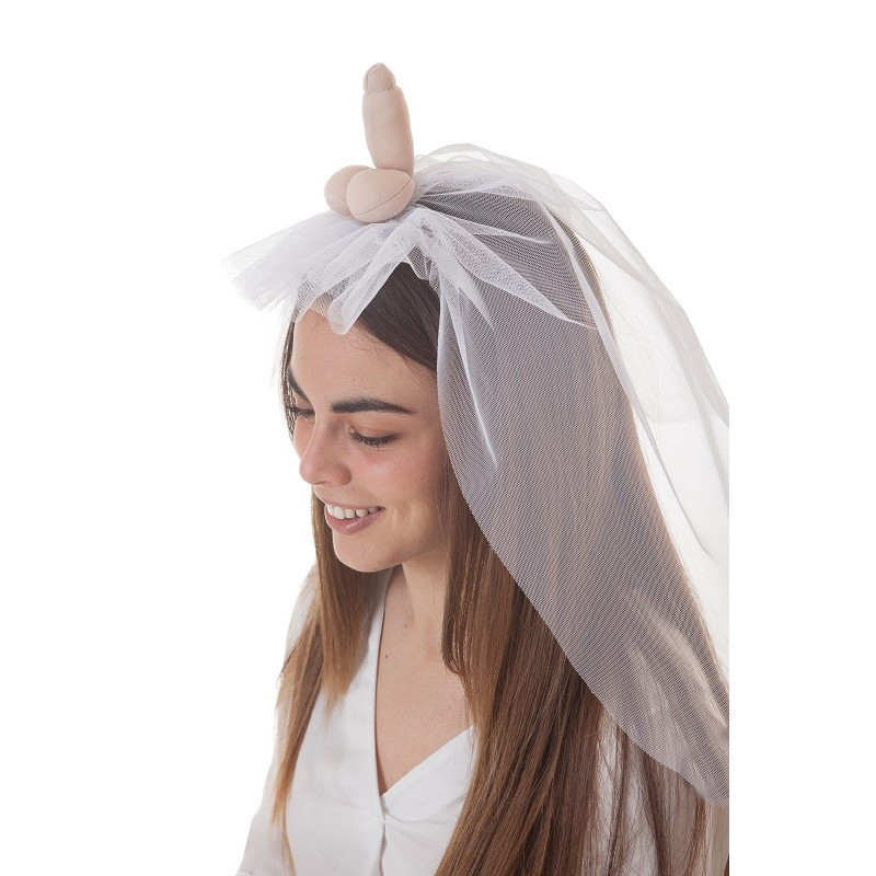 Velo Novia Blanco Con Pene