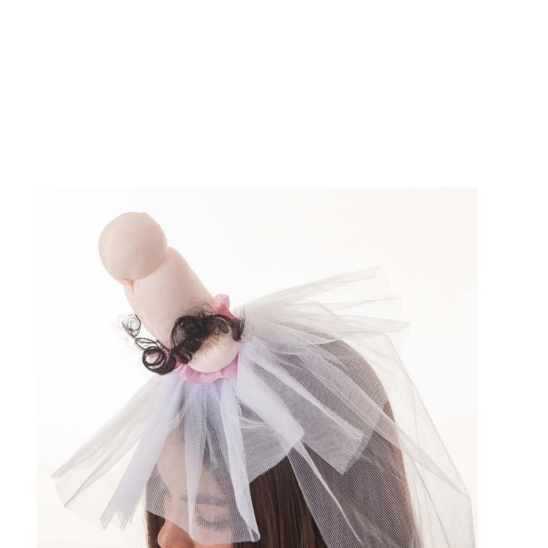 Velo Novia Blanco Pene Con Pelo Kinky Pleasure