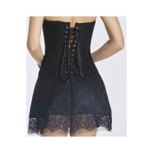 Vestido Corset Con Falda Floral