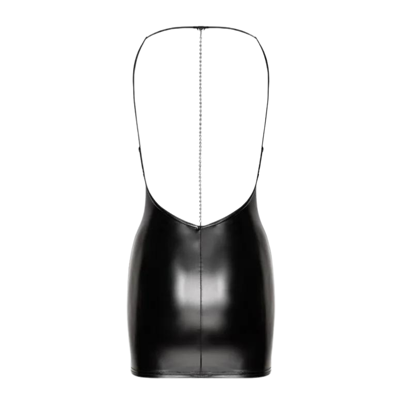 Vestido Noir Handmade Wetlook F307