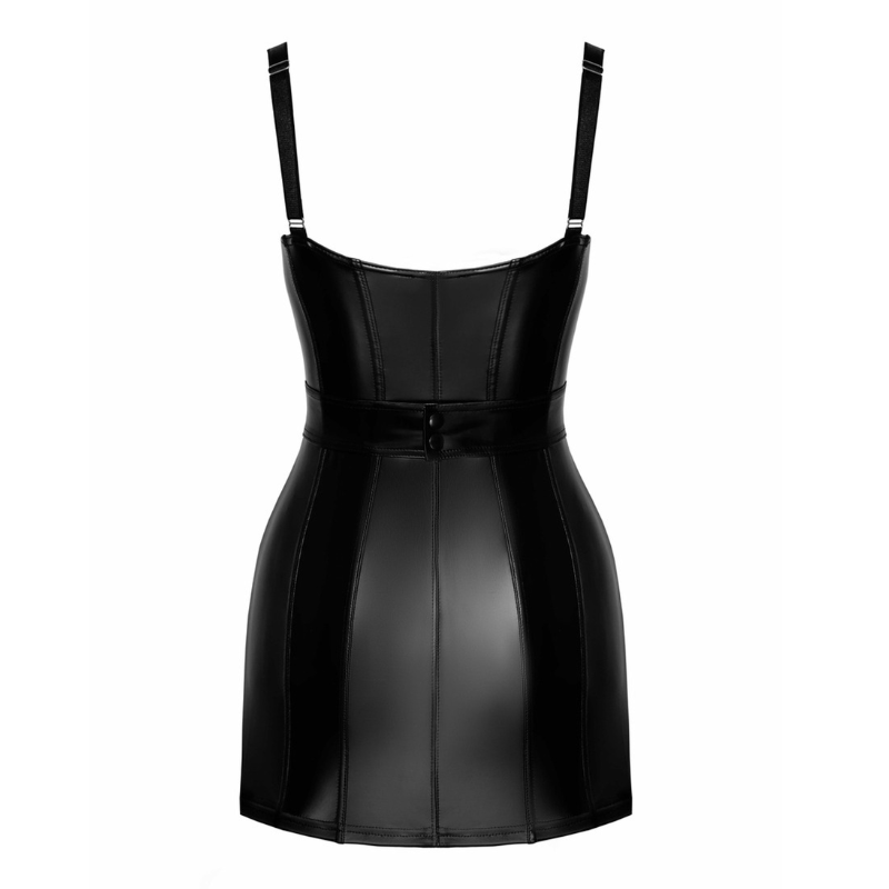 Vestido Noir Handmade Wetlook F320