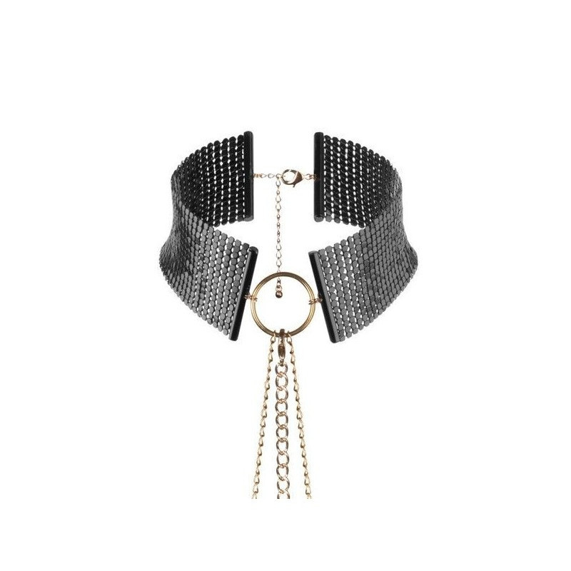 Accesorio Bijoux Cadenas Collar Metálico Negro