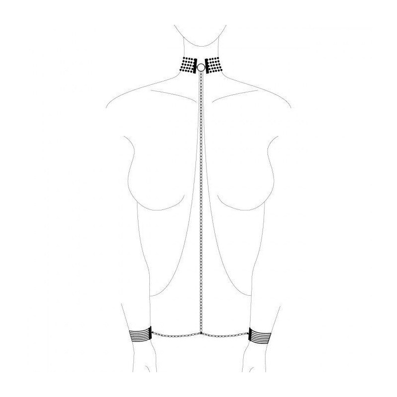 Accesorio Bijoux Cadenas Collar Metálico Plateado