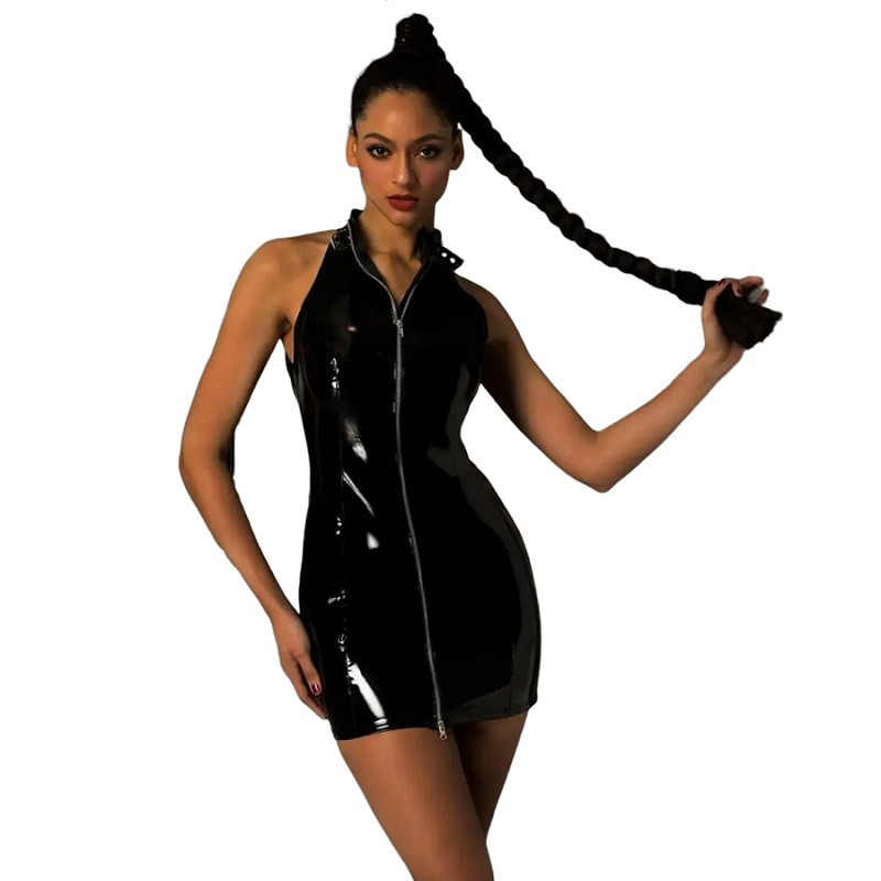 Vestido Y Tanga Wetlook Sexy Lingerie 7036