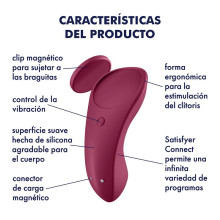 Vibrador APP Control Estimulador Recargable Satisfyer Panty Sexy Secret