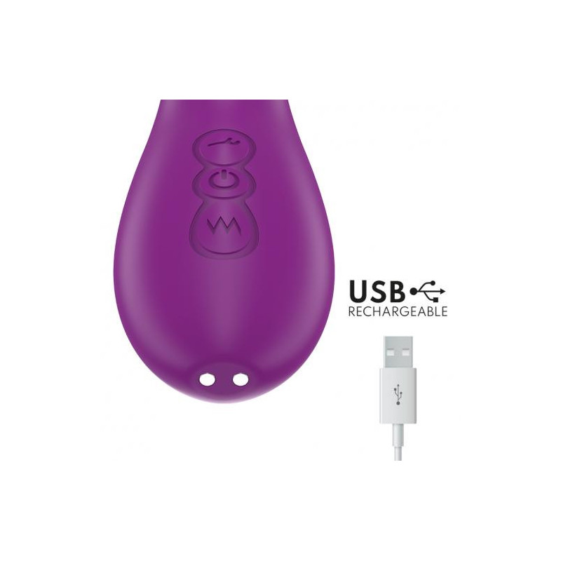 Vibrador con Lengua Oscilante Recargable Apolo Intense